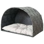 Trixie grotte murale pour chats lennie 45x45x30 cm feutre gris