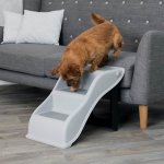 Trixie marches pliables pour animaux de compagnie gris clair 39475 Trixie marches pliables pour animaux de compagnie gris clair 39475