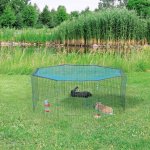 Trixie porte - enclos d'extrieur avec filet de protection 60x57 cm vert