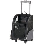 Trixie sac  dos  roulettes pour animaux de compagnie noir et gris