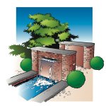 Ubbink cascade niagara de jardin 60 cm acier inoxydable