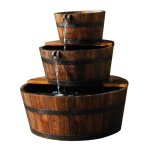 Ubbink fontaine à cascade de jardin en forme de 3 barils bois Ubbink fontaine à cascade de jardin en forme de 3 barils bois