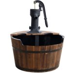 Ubbink dispositif d'eau de jardin baril en bois