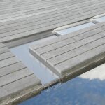 Ubbink lame de cascade wolga acier inoxydable ruisseau droit