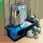 Ubbink cascade niagara de jardin 30 cm led avec pompe