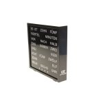 United entertainment horloge  mots allemands  led 16, 5x17 cm