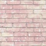 Urban friends & coffee papier peint briques rose et blanc