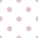 Urban friends & coffee papier peint points blanc et rose Urban friends & coffee papier peint points blanc et rose