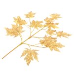 Vidaxl 10 pcs feuilles artificielles d'rable dor 75 cm