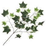 Vidaxl 10 pcs feuilles artificielles de lierre vert et blanc 70 cm
