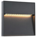 Vidaxl 2 pcs appliques murales led d'extrieur 3 w noir carr