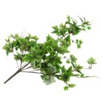 Vidaxl 2 pcs feuilles artificielles de raisin vert 90 cm