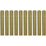 Vidaxl 20 pcs lattes imprgnes de clture bois 60 cm