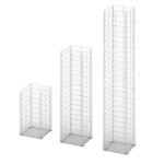 Vidaxl 3 gabions en fil galvanis