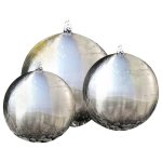 Vidaxl 3 pcs sphres de fontaine de jardin avec led acier inoxydable