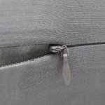 Vidaxl 4 housses de coussin en coton 80 x 80 cm gris