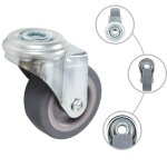 Vidaxl 4 pcs roulettes pivotantes à trou de boulon 50 mm Vidaxl 4 pcs roulettes pivotantes à trou de boulon 50 mm