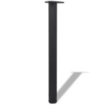 Vidaxl 4 pieds de table r�glables en hauteur 710 mm noir