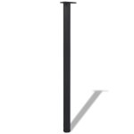 Vidaxl 4 pieds de table réglables en hauteur noir 1100 mm Vidaxl 4 pieds de table réglables en hauteur noir 1100 mm