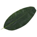 Vidaxl 5 pcs feuilles artificielles de bananier vert 62 cm