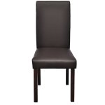 Vidaxl 6 pcs chaises de salle à manger marron similicuir Vidaxl 6 pcs chaises de salle à manger marron similicuir