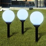 Vidaxl 6 pcs lampes d'alle d'extrieur  led 20 cm et piquet au sol