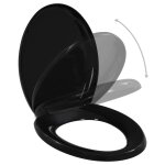 Vidaxl abattant wc  fermeture en douceur libration rapide noir
