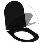 Vidaxl abattant wc  fermeture en douceur libration rapide noir