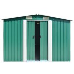 Vidaxl abri de jardin 257x392x181 cm mtal vert