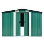 Vidaxl abri de jardin 257x489x181 cm métal vert Vidaxl abri de jardin 257x489x181 cm métal vert