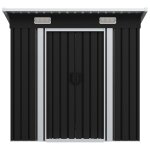 Vidaxl abri de jardin anthracite acier