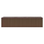 Vidaxl abri de jardin marron 257x779x181 cm acier galvanis