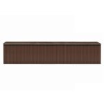 Vidaxl abri de jardin marron 257x990x181 cm acier galvanis