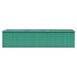 Vidaxl abri de jardin vert 257x779x181 cm acier galvanis