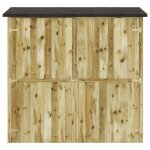 Vidaxl abri  outils de jardin pinde imprgne 182x76x175 cm