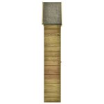 Vidaxl abri  outils de jardin avec porte 77x28x178cm pinde imprgne