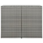Vidaxl abri de poubelle double anthracite 153x78x120 cm rsine tresse
