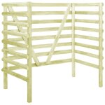 Vidaxl abri de poubelle double vert 140x80x150 cm pin imprgn