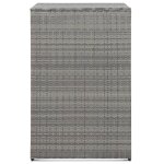 Vidaxl abri de poubelle simple anthracite 76x78x120 cm rsine tresse