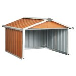 Vidaxl abri pour robot de jardin 92x97x63 cm acier galvanisé marron Vidaxl abri pour robot de jardin 92x97x63 cm acier galvanisé marron