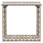 Vidaxl abri de stockage  bois de chauffage 150x90x176 cm pin imprgn