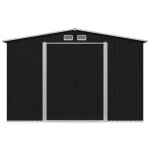 Vidaxl abri de stockage pour jardin anthracite acier 257x205x178 cm Vidaxl abri de stockage pour jardin anthracite acier 257x205x178 cm