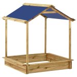 Vidaxl aire de jeu d'extrieur avec sablire 128x120x145 cm pinde