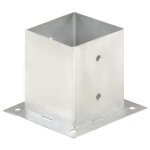 Vidaxl ancres de poteau 4 pcs mtal galvanis 121 mm