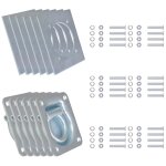 Vidaxl anneau d'arrimage pour remorque 6 pcs acier galvanis 2000 kg