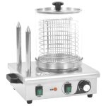 Vidaxl appareil  hot - dog avec 2 tiges acier inoxydable 500 w