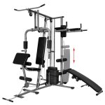 Vidaxl appareil de musculation multifonctionnel 65 kg