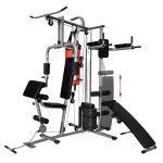 Vidaxl appareil de musculation multifonctionnel avec sac de boxe 65 kg