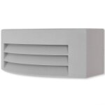 Vidaxl applique murale extrieure aluminium gris