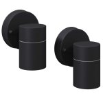 Vidaxl applique murale led d'ext�rieur 2 pcs acier inoxydable vers le bas